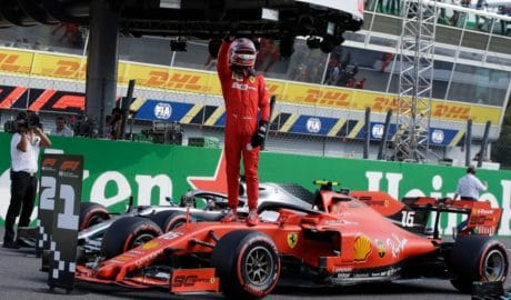 Charles Leclerc with Dominant Driving to Win Italian GP 5