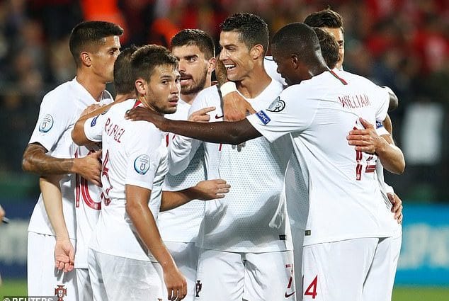 Ronaldo Scores 4 as Portugal Beat Lithuania in Euro Qualifiers 1
