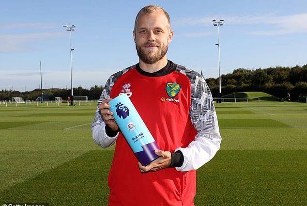Teemu Pukki is the August English Premier League Player of the Month 1