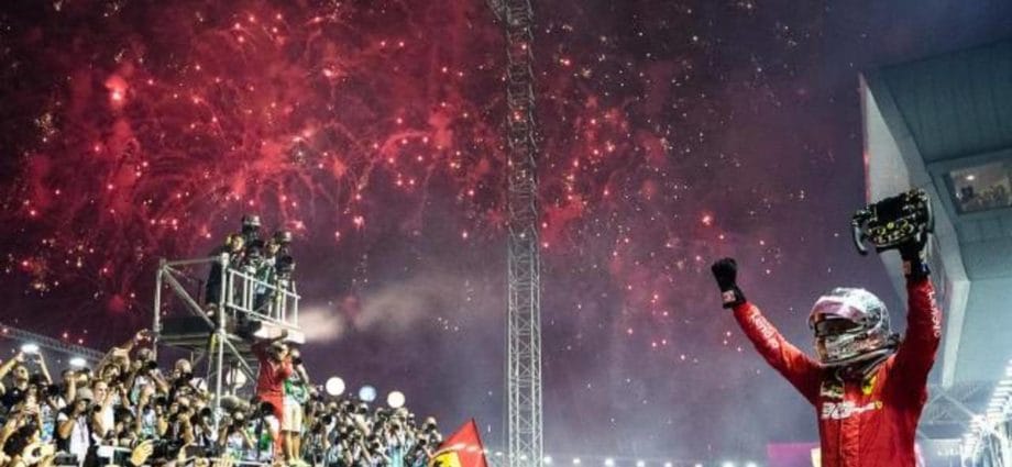 It was All Fireworks for Sebastian Vettel in Singapore GP 1
