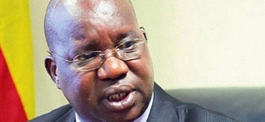 State minister for ethics, Simon Lokodo who has in the past and still continues to fight hard to have a law punishing homosexuals in Uganda introduced.