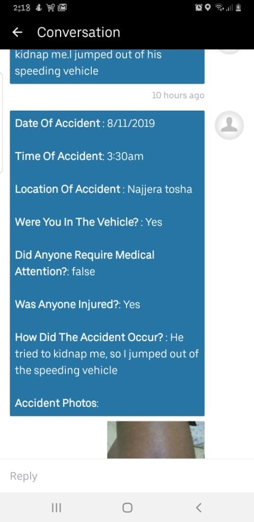 Uber drivers harassing clients.