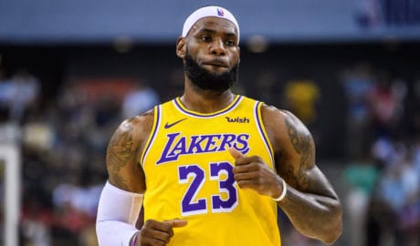 LeBron James today became the first-ever player in the history of the NBA to score against every single team in the league.