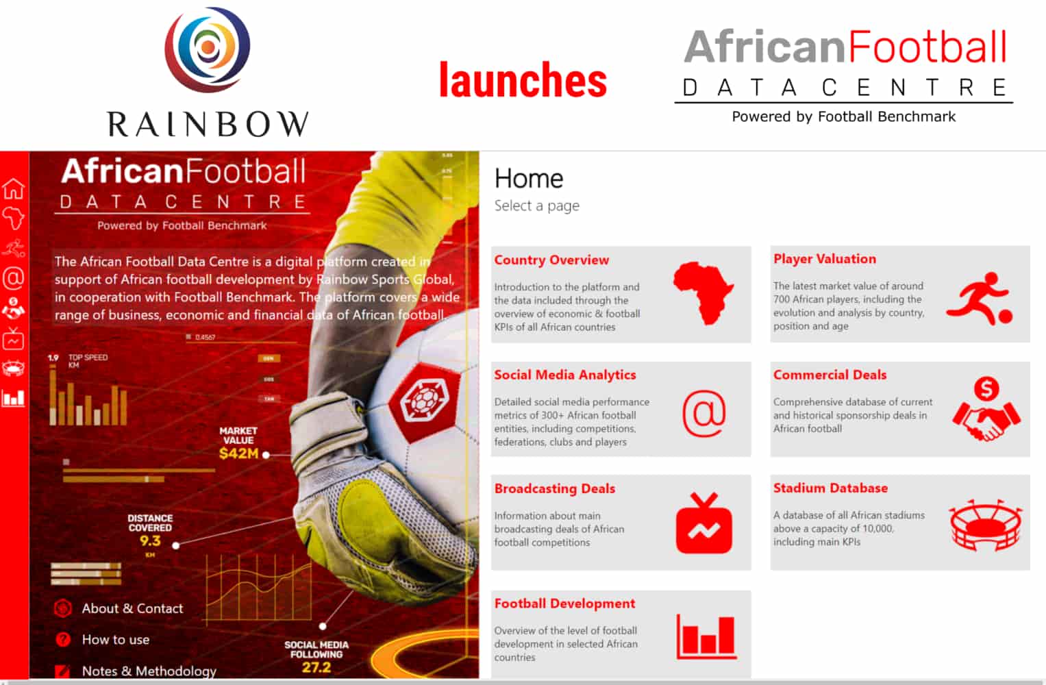 Rainbow Sports Global Launches Revolutionary Free to Use African Football Data Centre - Newslibre